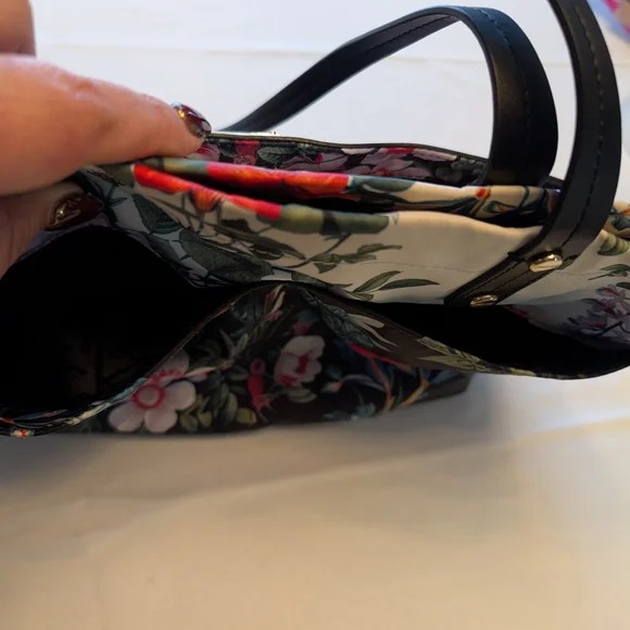 Calvin Klein Black Floral Tote - Picture 10 of 14